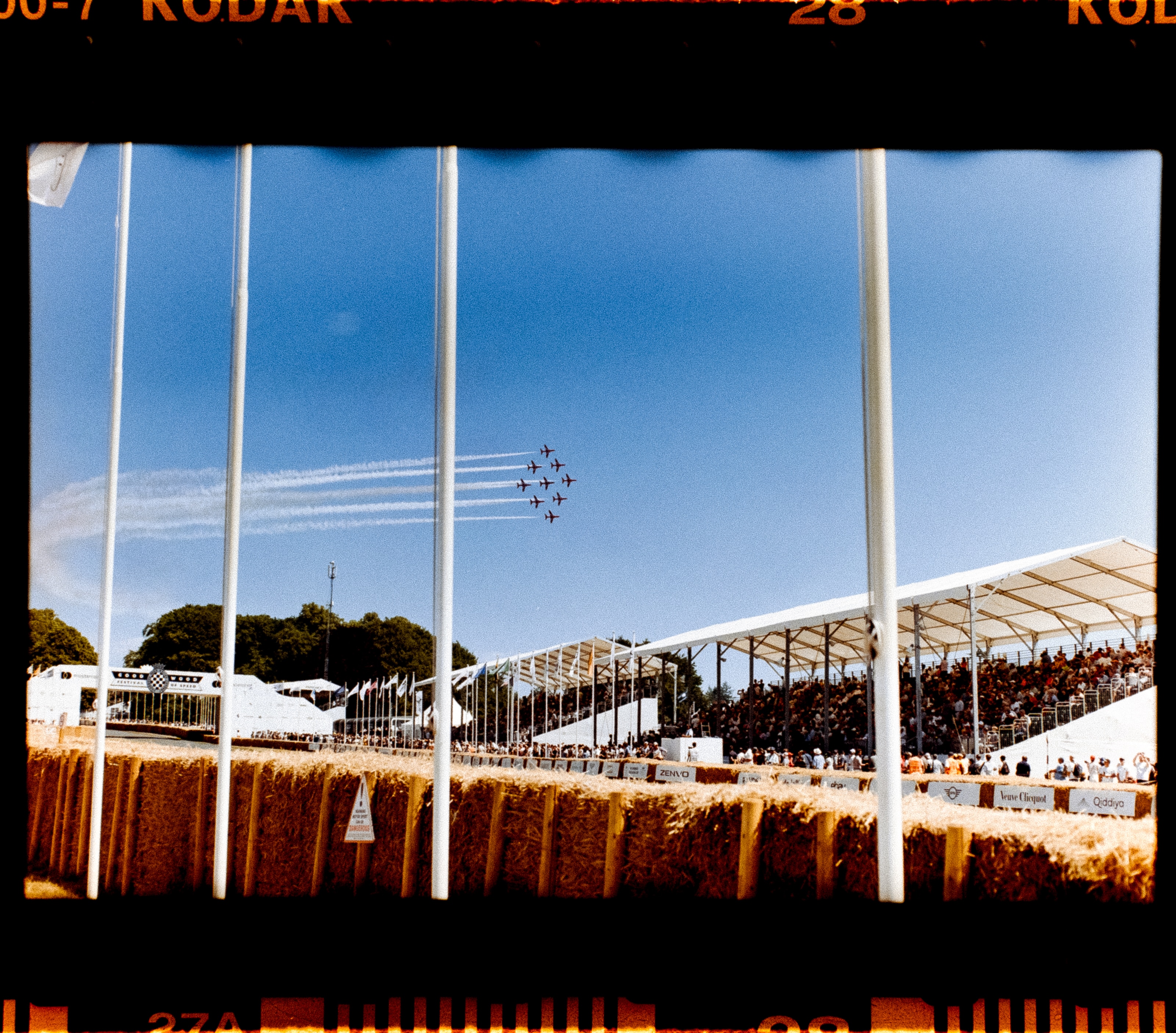 I was filming on the camcorder when the Red Arrows fly over began, so I handed the reigns of my 35 mm camera to my wife Catherine who snapped this shot. She nailed it. License valid for earned editorial, press releases, press kits. All non-broadcast digital and online media Region: Global. This content is solely for editorial use and for providing individual users with information. Any storage in databases, or any distribution to third parties within the scope of commercial use, or for commercial use is permitted with written consent from Ford in Europe GmbH only.